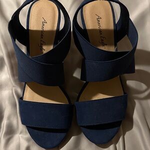 American Eagle Outfitters Dark Blue Women's Sandals